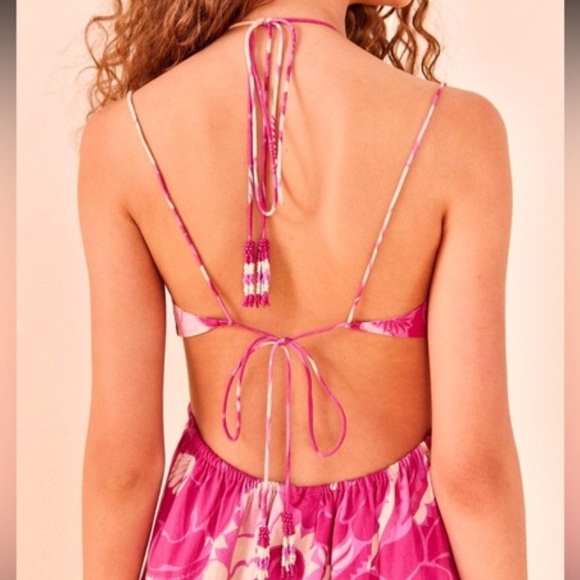 πΊπHPππΊ NWT Farm Rio Tropical Groove Maxi Dress - Picture 7 of 16